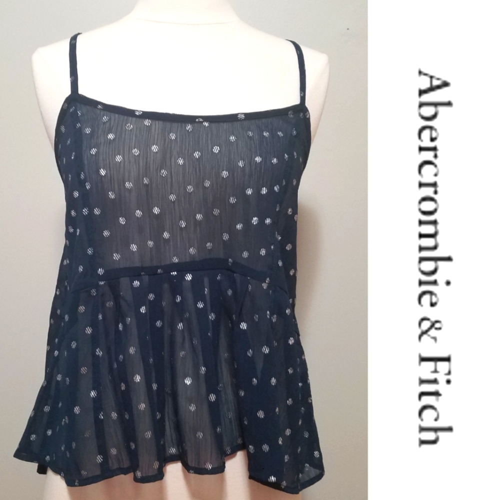Abercrombie & Fitch Sheer flowy tank top sz Medium new with tag